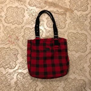 Plaid tote bag
